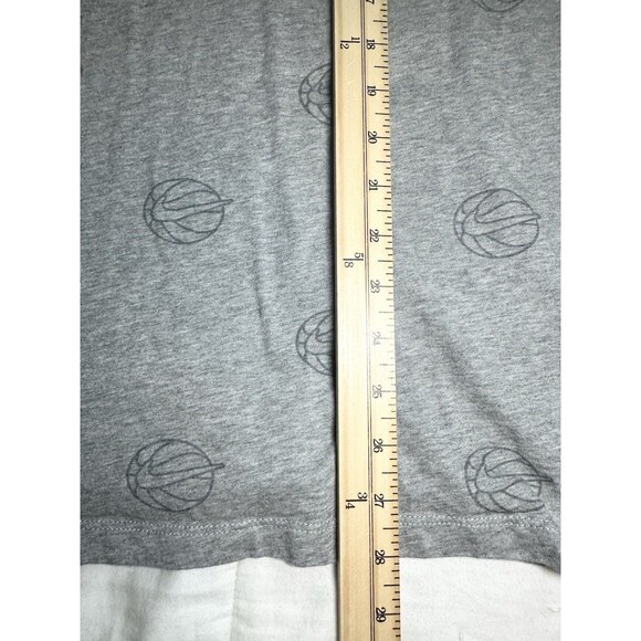 Nike Sportswear Allover Gray Basketball Green Swoosh Logo T-Shirt Men's XXL - Picture 7 of 8